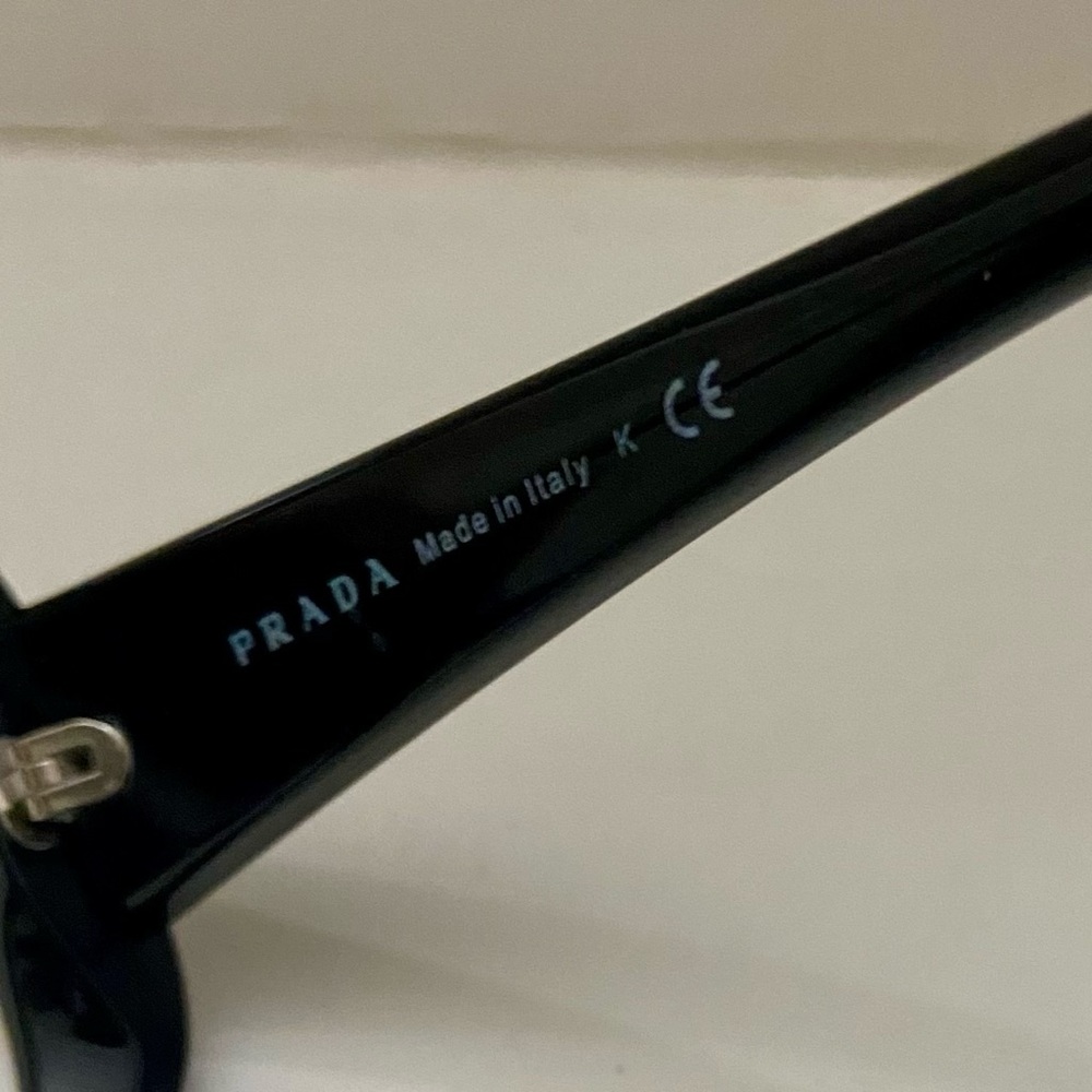 Prada Made in Italy Black (Frame Only) SPR 25N 61-13 1AB-3M1 135 2N - Picture 9 of 10